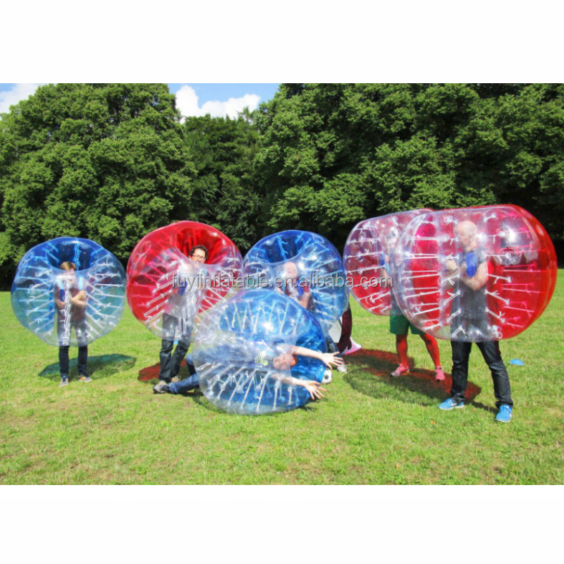 Team Building Outdoor Inflatable Human Body Zorb Ball PVC Transparent Inflatable Bubble Soccer Ball